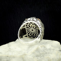 Red Ruby Ring For Men limited edition Handmade Design-Boutique Spiritual