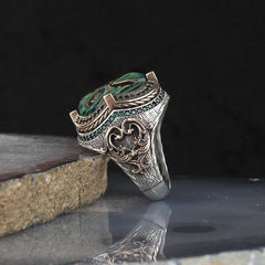 Islamic Amber Stone Alhamdulillah Ring, Limited Edition Ring-Boutique Spiritual