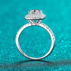 Boutiques 1ct Princess Cut Moissanite Rings Premium Design-Boutique Spiritual
