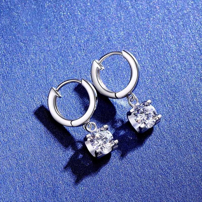 Boutiques GRA certified Moissanite Hoop Earrings Premium Design - Boutique Spiritual