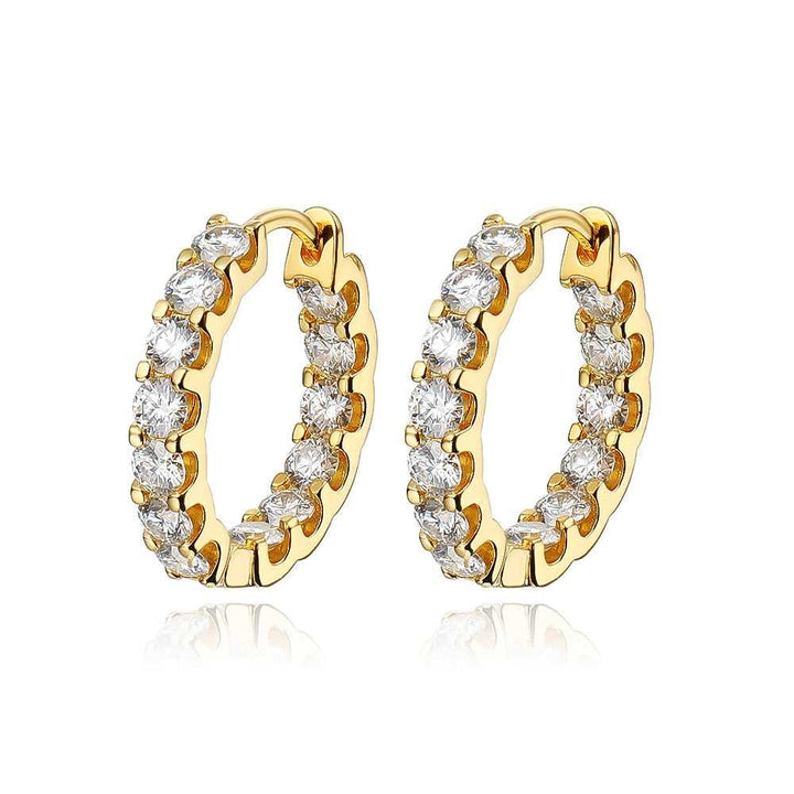 18k Gold Plated Moissanite Earring GRA Certified-Boutique Spiritual