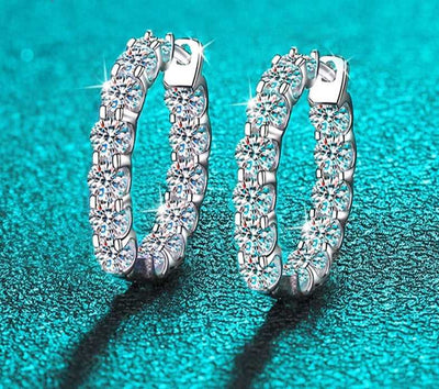 18k Gold Plated Moissanite Earring GRA Certified-Boutique Spiritual