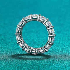 Eternity Round Cut 7ct Moissanite Ring GRA Certified-Boutique Spiritual