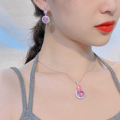 Moissanite Silver Jewelry Set for Women-Boutique Spiritual