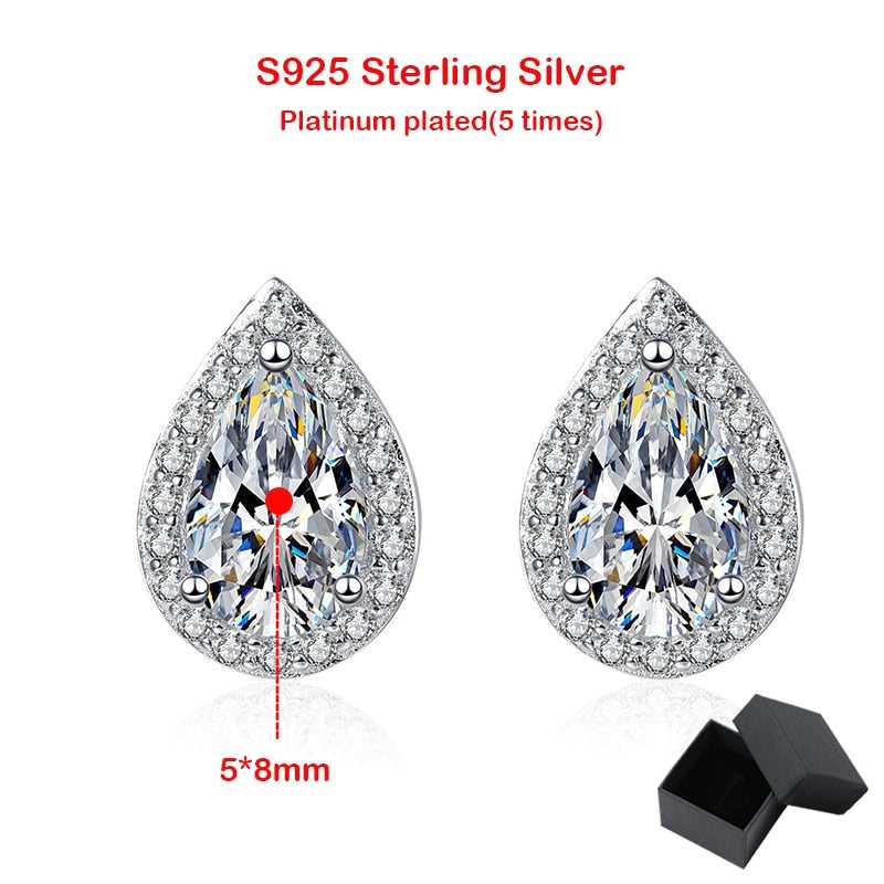 2ct White Gold Moissanite Earring GRA certified-Boutique Spiritual