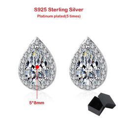 2ct White Gold Moissanite Earring GRA certified-Boutique Spiritual