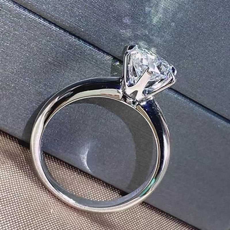GRA Certified Moissanite Solitaire Ring For Women-Boutique Spiritual