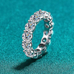 Eternity Round Cut 7ct Moissanite Ring GRA Certified-Boutique Spiritual