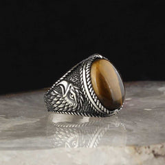 Tiger Eye Silver Limited Edition Ring-Boutique Spiritual