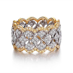 18K Rose Gold Moissanite Silver Ring for Women-Boutique Spiritual