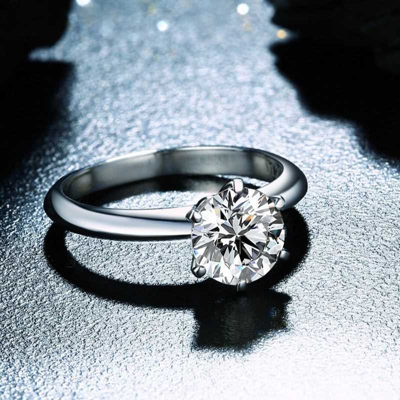 Lab Diamond Silver Ring for Women-Boutique Spiritual