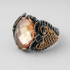 Alexandrite Stone Sultanite Handmade Silver Ring For Men-Boutique Spiritual