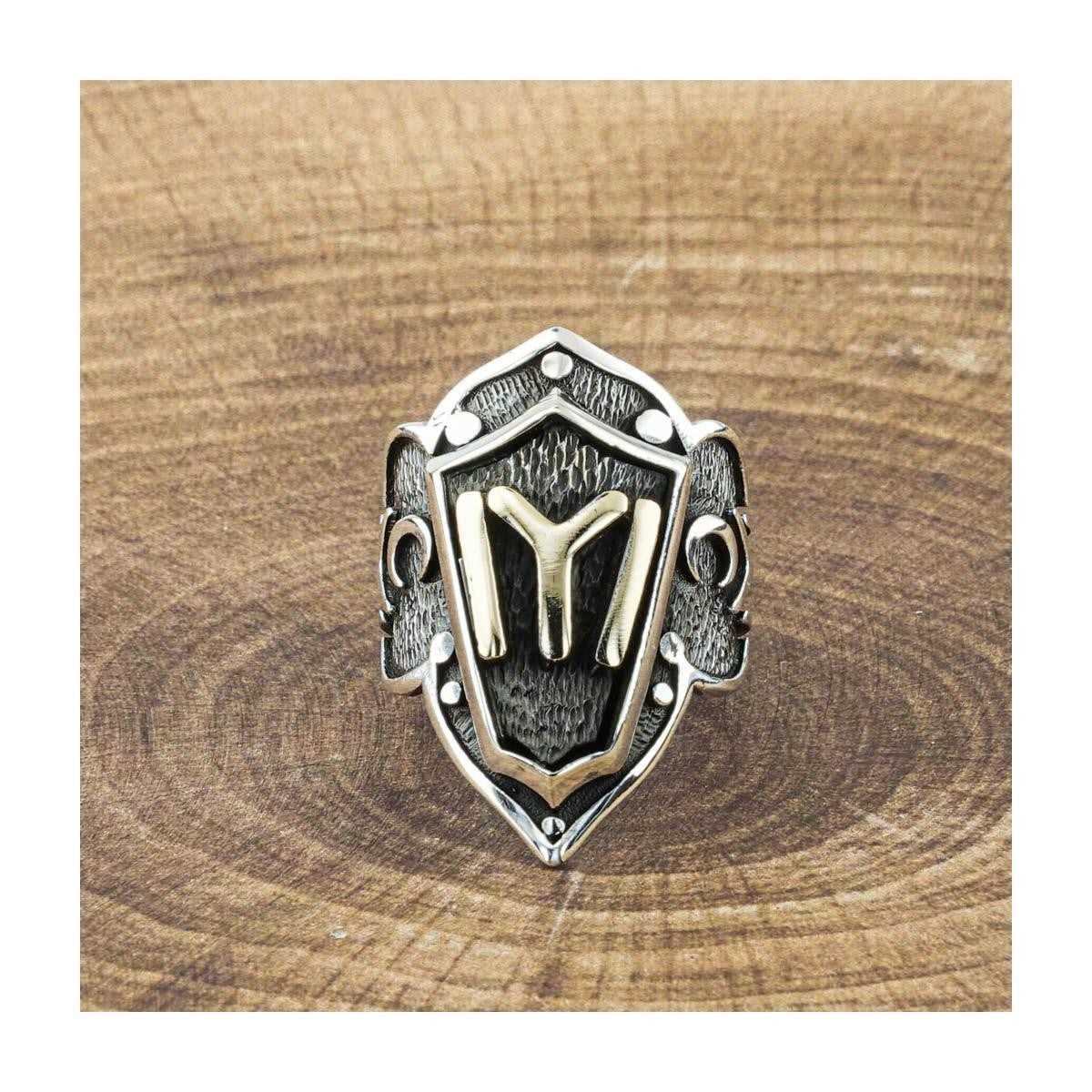 Ottoman Tribe Thumb Men Silver Ring, Ottoman Islamic Limited Edition RIng-Boutique Spiritual