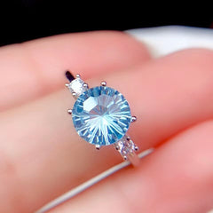 Blue Topaz Ring for Women-Boutique Spiritual
