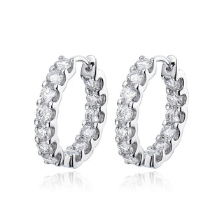 18k Gold Plated Moissanite Earring GRA Certified