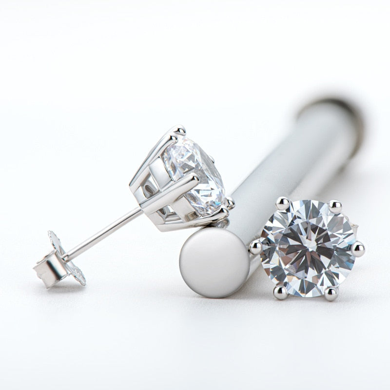 Boutiques Moissanite Earrings GRA certified-Boutique Spiritual
