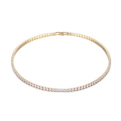 White Gold Lab Moissanite Necklace for Women-Boutique Spiritual
