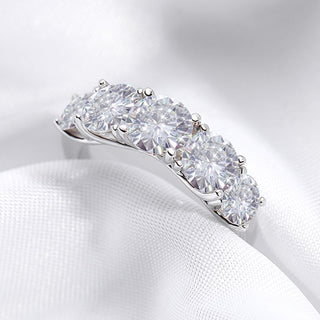 18k Plated Moissanite Wedding Band Ring for Women