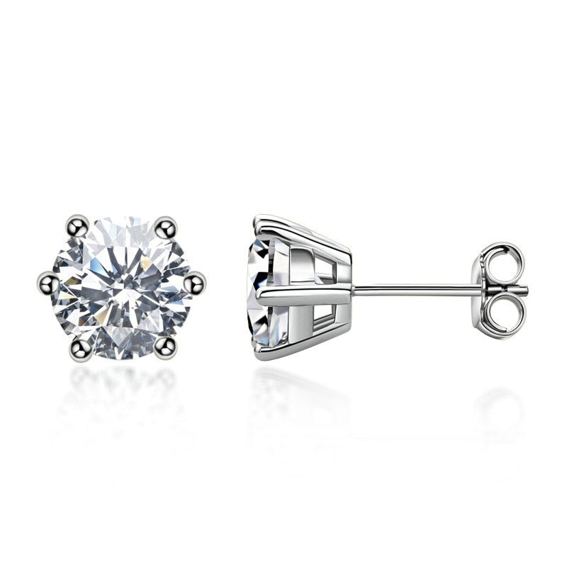 Boutiques Moissanite Earrings GRA certified-Boutique Spiritual