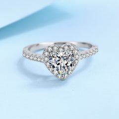 Moissanite Heart Rings Coeur Cut GRA certified-Boutique Spiritual