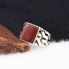 Agate Aqeeq Turkish Ring - Boutique Spiritual