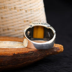 Tiger Eye Silver Turkish Limited Edition Ring-Boutique Spiritual