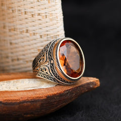 Turkish Zultanite Stone Men's Ring Handmade Premium Design-Boutique Spiritual