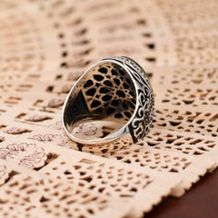 Turkish Handmade Agate Men's Luxury Aqeeq Ring-Boutique Spiritual