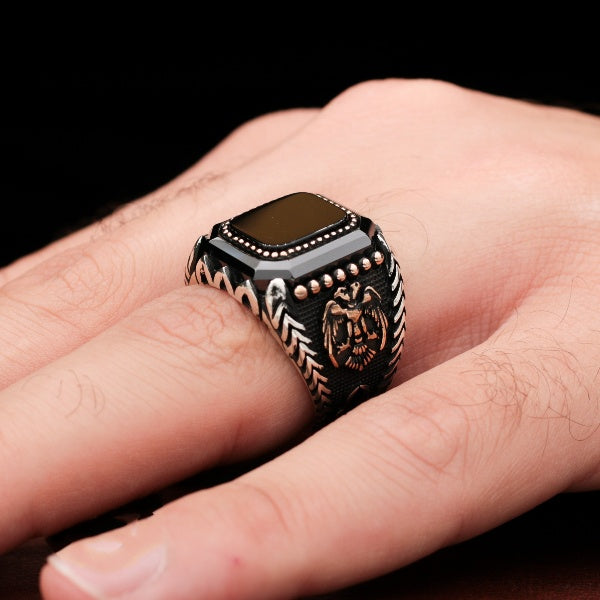Turkish Onyx With Special Cut Zircon Stone Handmade Exclusive Design-Boutique Spiritual