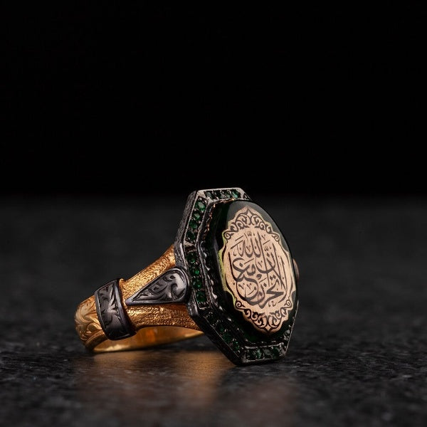 Islamic Ring ''Dont Be Sad God Is With Us'' Silver thin Ring-Boutique Spiritual
