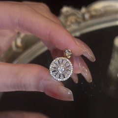 Rotating Sunflower Cubic Zirconia Ring-Boutique Spiritual