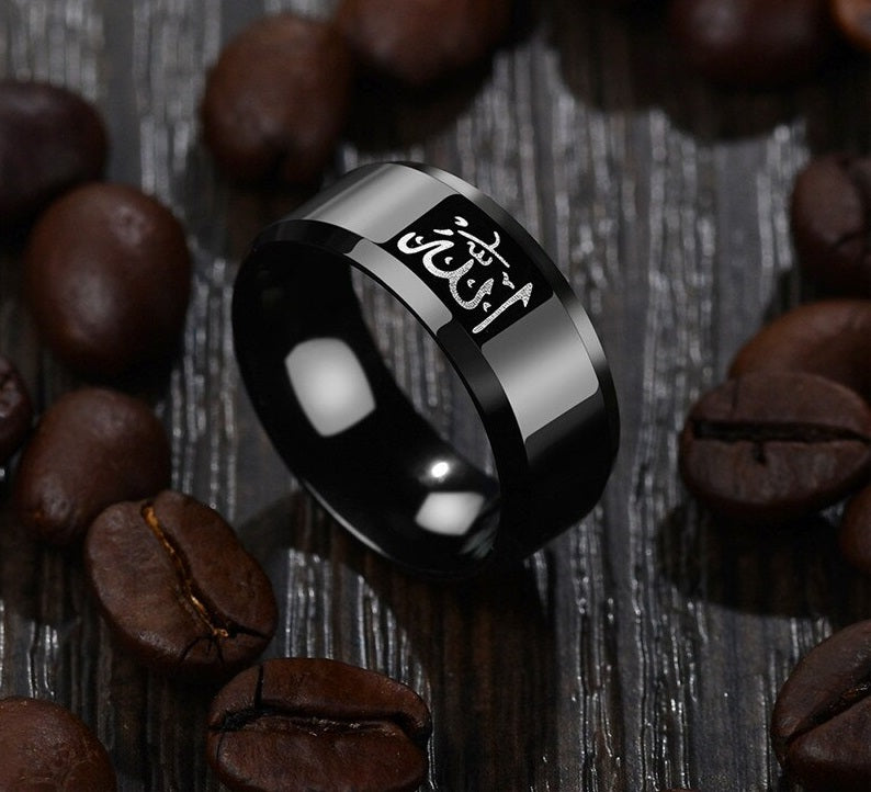 Islamic Stainless Steel Muslim Allah Ring-Boutique Spiritual