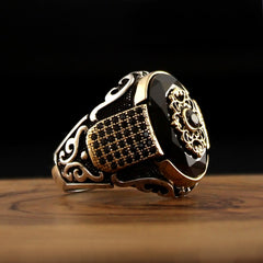 Turkish Zircon Stone Ring Handmade Special Design-Boutique Spiritual