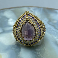 Turkish Handmade Amethyst Fashion Ring For Women-Boutique Spiritual