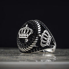 Zircon Real Madrid Crown Handmade Ring-Boutique Spiritual