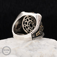 Turkish Lapis Lazuli Big Ring Limited Edition Design-Boutique Spiritual
