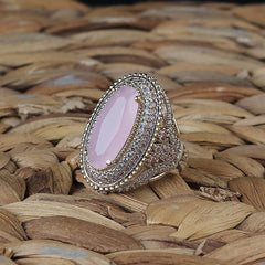 Turkish Chalcedony Handmade Sterling Silver Ring For Women-Boutique Spiritual
