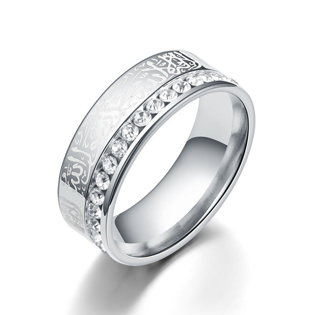Islamic Muslim Stainless Steel Ring-Boutique Spiritual