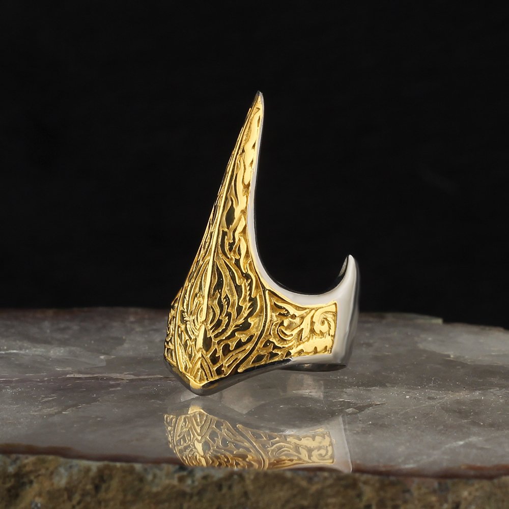 Zihgir Archer Pure Silver Mens Thumb Ring-Boutique Spiritual
