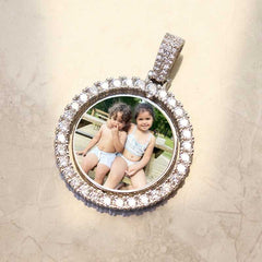 Custom Made Photo Rotating double-sided Medallions Pendant - Boutique Spiritual