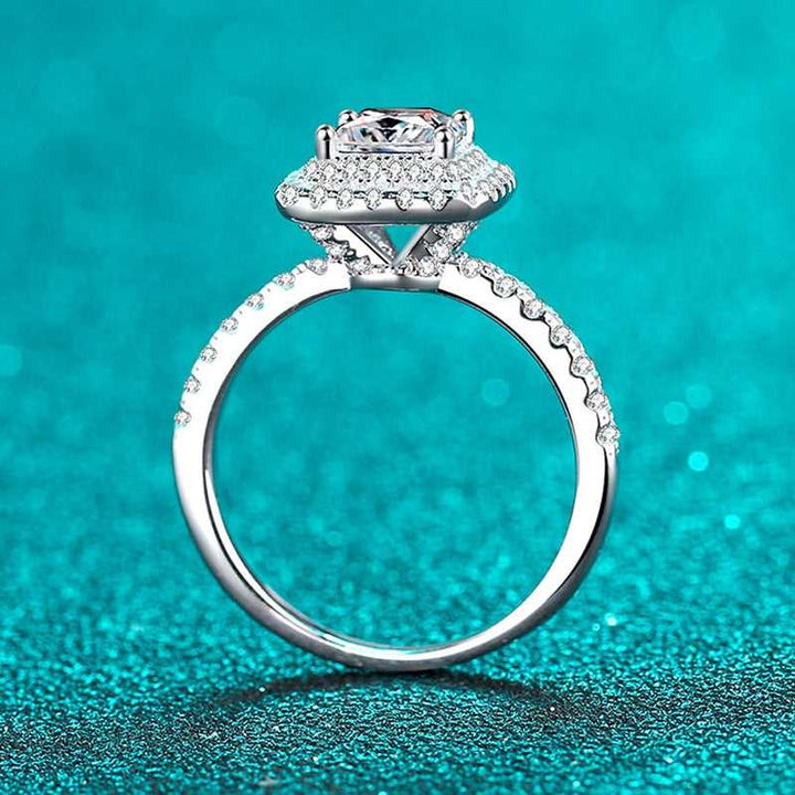 Boutiques 1ct Princess Cut Moissanite Rings Premium Design-Boutique Spiritual