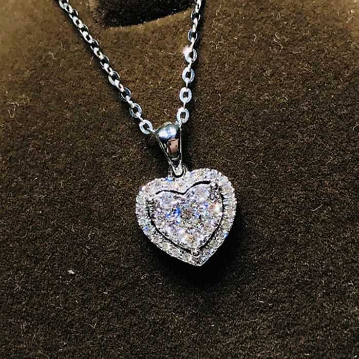 Heart Pendent made with 5ct Moissanite for women-Boutique Spiritual