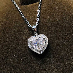Heart Pendent made with 5ct Moissanite for women - Boutique Spiritual