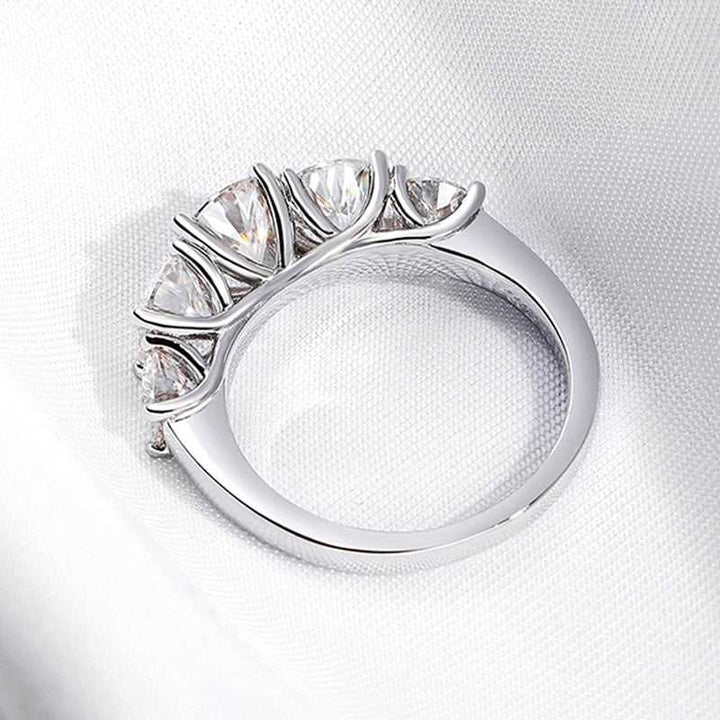 18k Plated Moissanite Wedding Band Ring for Women-Boutique Spiritual