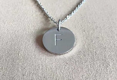 Custom Alphabet Engraved Necklace - Boutique Spiritual