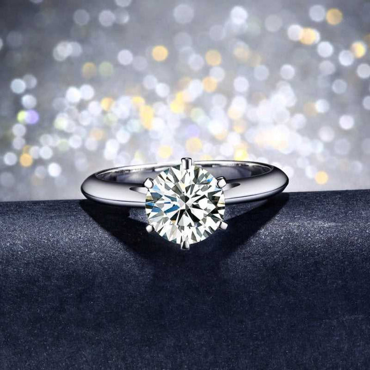 Lab Diamond Silver Ring for Women-Boutique Spiritual