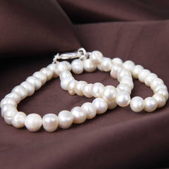 Natural Round White Shell Pearl Choker Necklace-Boutique Spiritual