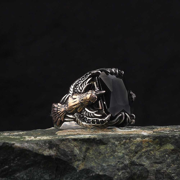 Eagle Design Zircon Ring-Boutique Spiritual