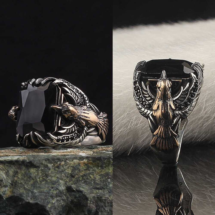 Eagle Design Zircon Ring-Boutique Spiritual