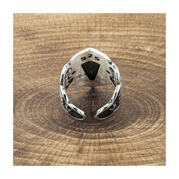 Ottoman Tribe Thumb Men Silver Ring, Ottoman Islamic Limited Edition RIng - Boutique Spiritual
